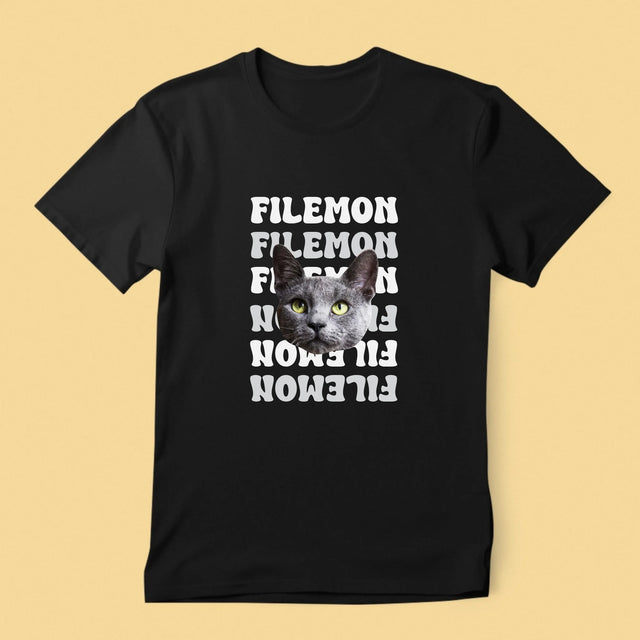 Tvoje Postava: Fotka Mazlíčka S Jménem - Pánské Tričko