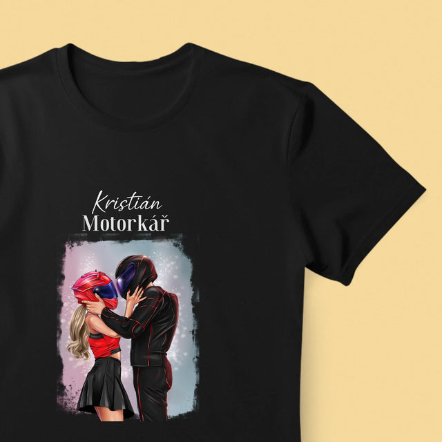 Designér Postav: Motorkář - Pánské Tričko