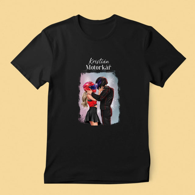 Designér Postav: Motorkář - Pánské Tričko