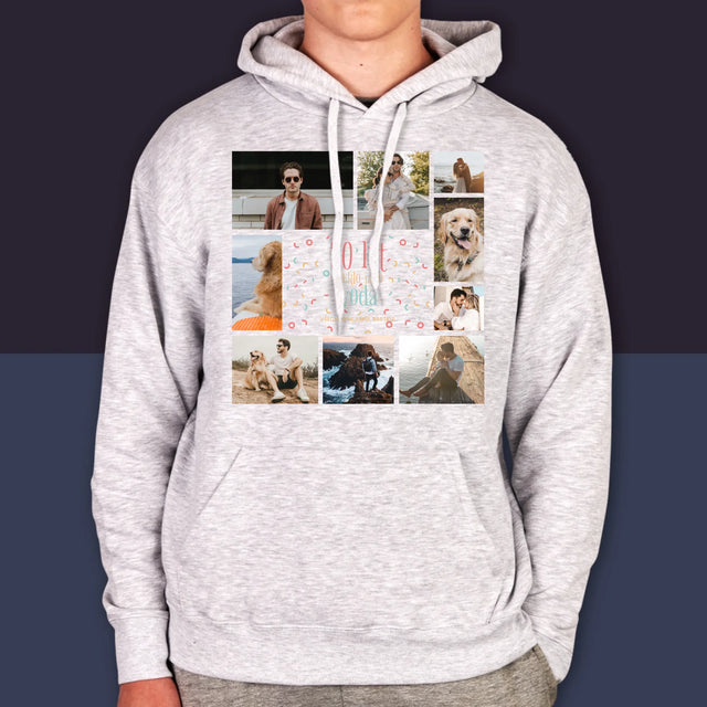 Fotokoláž: 30 Let Uteklo - Pánská Mikina S Kapuci