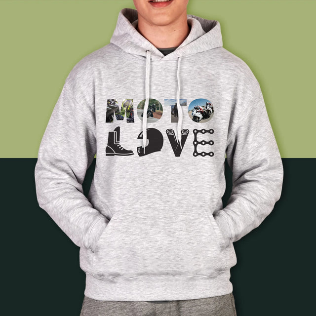 Slovo Z Fotek: Motolove - Pánská Mikina S Kapuci