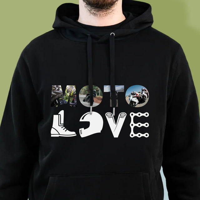 Slovo Z Fotek: Motolove - Pánská Mikina S Kapuci
