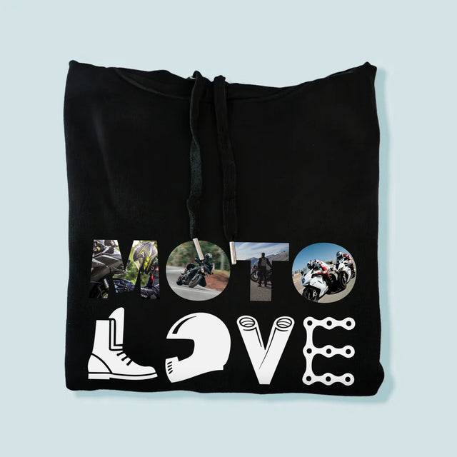 Slovo Z Fotek: Motolove - Pánská Mikina S Kapuci