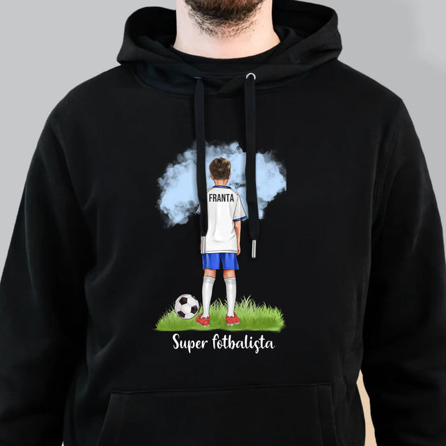 Designér Postav: Malý Fotbalista - Pánská Mikina S Kapuci