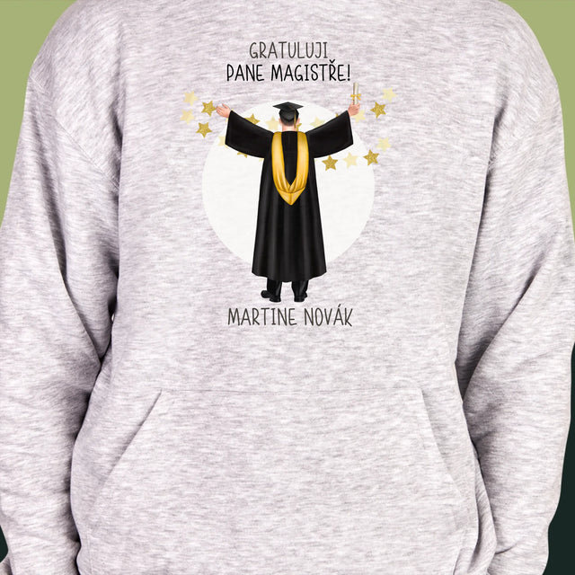 Designér Postav: Jsi Magistra - Pánská Mikina S Kapuci