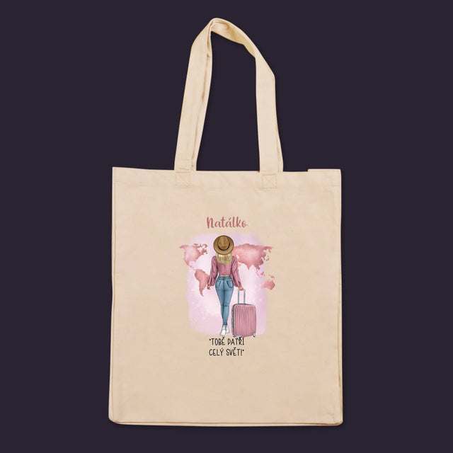 Designér Postav: Cestovatelka - Plátěná Taška