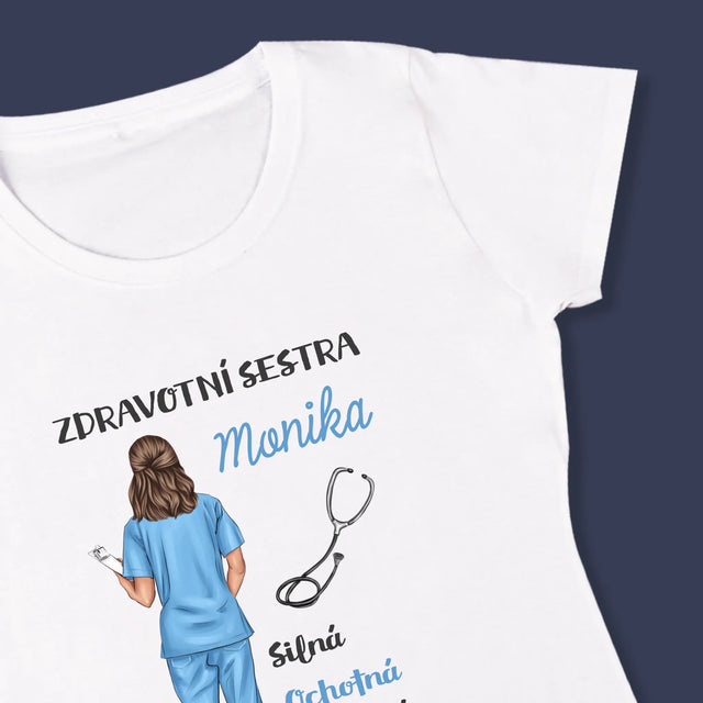Designér Postav: Vlastnosti Zdravotní Sestry - Damské Tričko