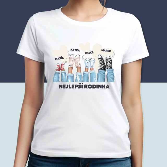 Designér Postav: Rodinka Tenisky - Damské Tričko
