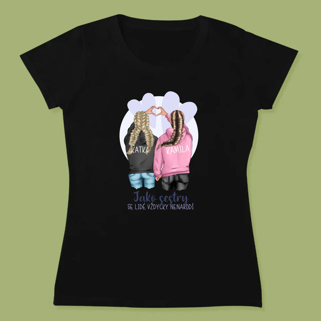 Designér Postav: Zimní Kamarádky - Damské Tričko