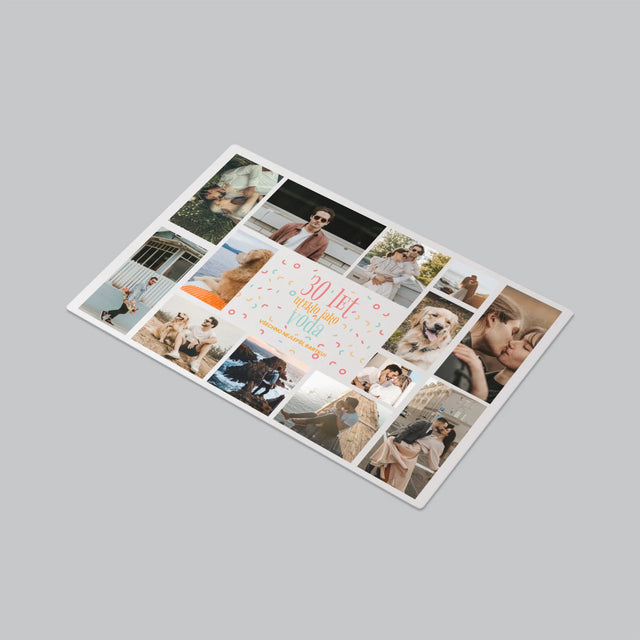 Fotokoláž: 30 Let Uteklo - Podložka Na Psací Stůl