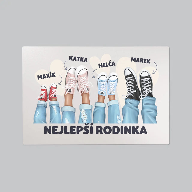 Designér Postav: Rodinka Tenisky - Podložka Na Psací Stůl