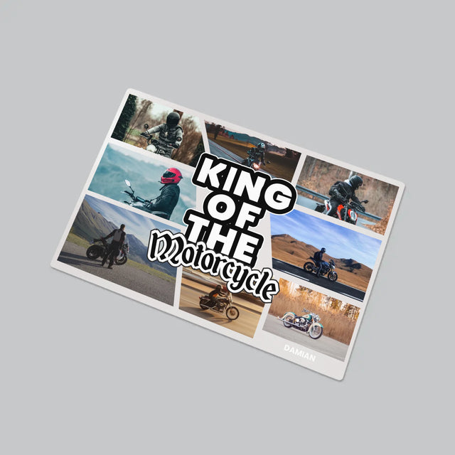 Fotokoláž: King Of The Motorcycle - Podložka Na Psací Stůl