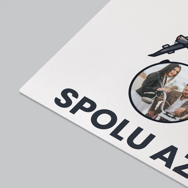 Fotokoláž: Spolu Až K Obzoru - Podložka Na Psací Stůl