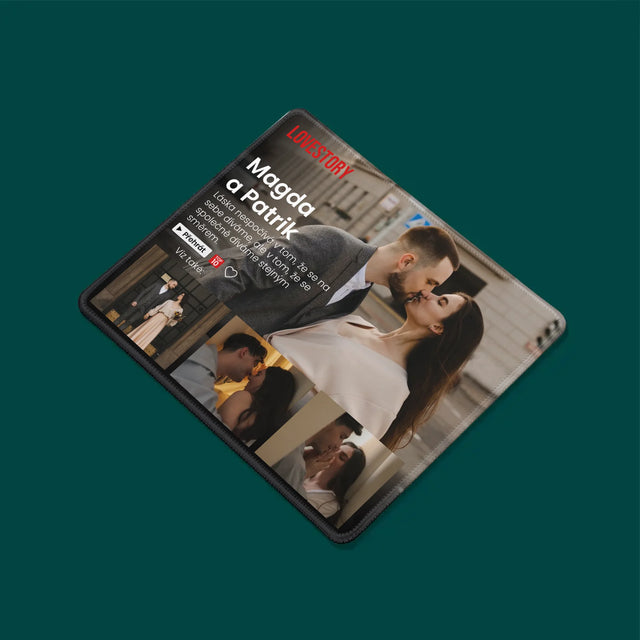 Fotokoláž: Milostný Příběh - Podložka Pod Myš