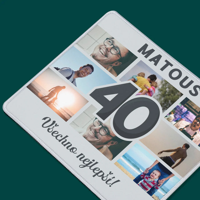 Fotokoláž: 40 Let - Podložka Pod Myš