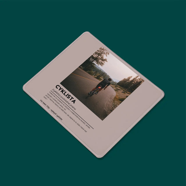 Fotka S Textem: Cyklista Definice - Podložka Pod Myš