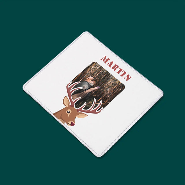 Fotka S Textem: Jelen - Podložka Pod Myš