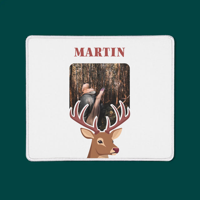 Fotka S Textem: Jelen - Podložka Pod Myš