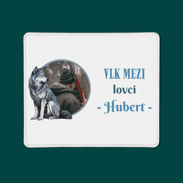 Fotka S Textem: Vlk Mezi Lovci - Podložka Pod Myš