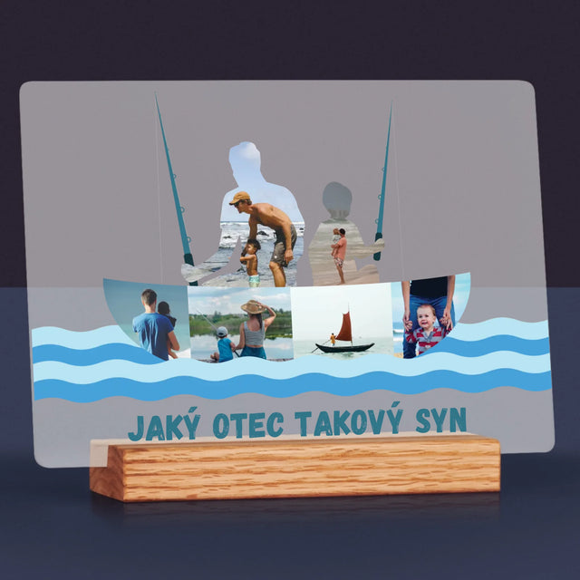 Tvar Z Fotek: Jaký Otec Takový Syn - Tisk Na Akrylovém Skle