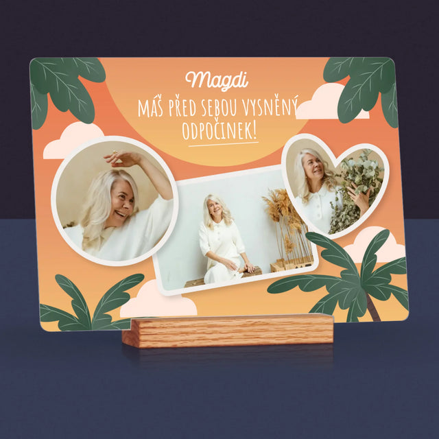 Fotokoláž: Vysněný Odpočinek - Tisk Na Akrylovém Skle