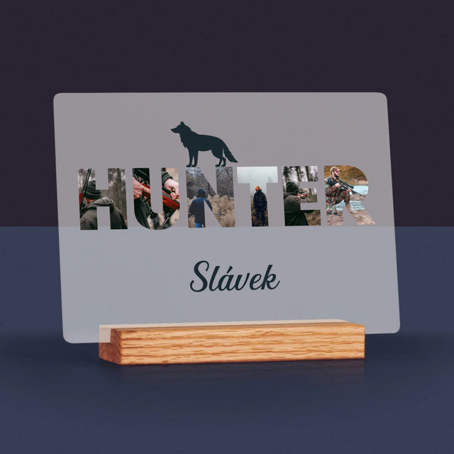 Slovo Z Fotek: Hunter - Tisk Na Akrylovém Skle
