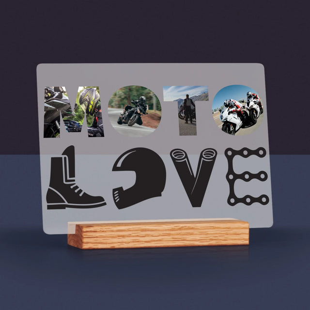 Slovo Z Fotek: Motolove - Tisk Na Akrylovém Skle