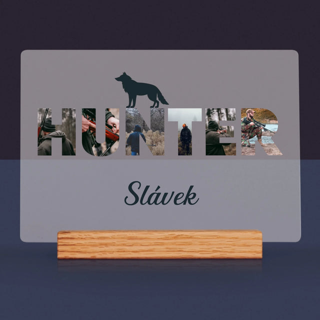 Slovo Z Fotek: Hunter - Tisk Na Akrylovém Skle