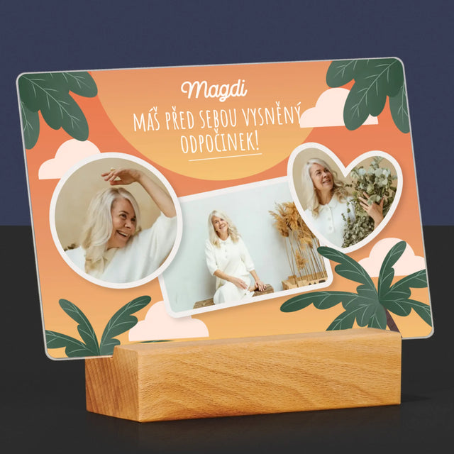 Fotokoláž: Vysněný Odpočinek - Tisk Na Akrylovém Skle