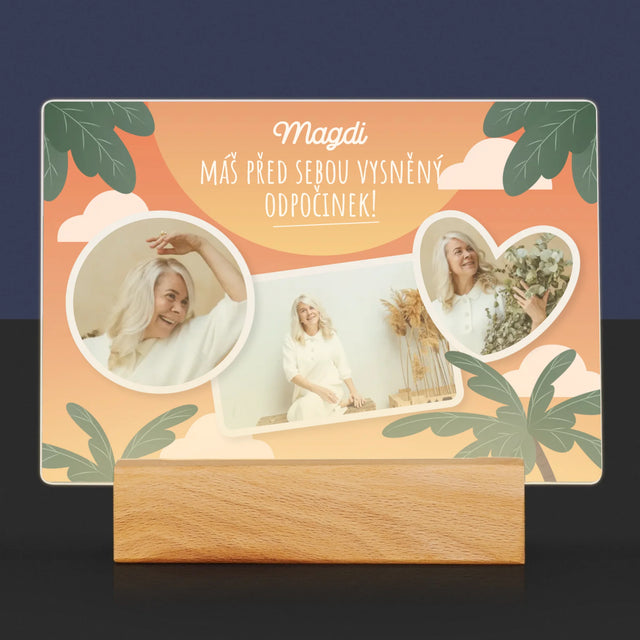 Fotokoláž: Vysněný Odpočinek - Tisk Na Akrylovém Skle