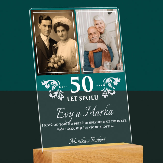 Fotokoláž: Roky Spolu - Tisk Na Akrylovém Skle