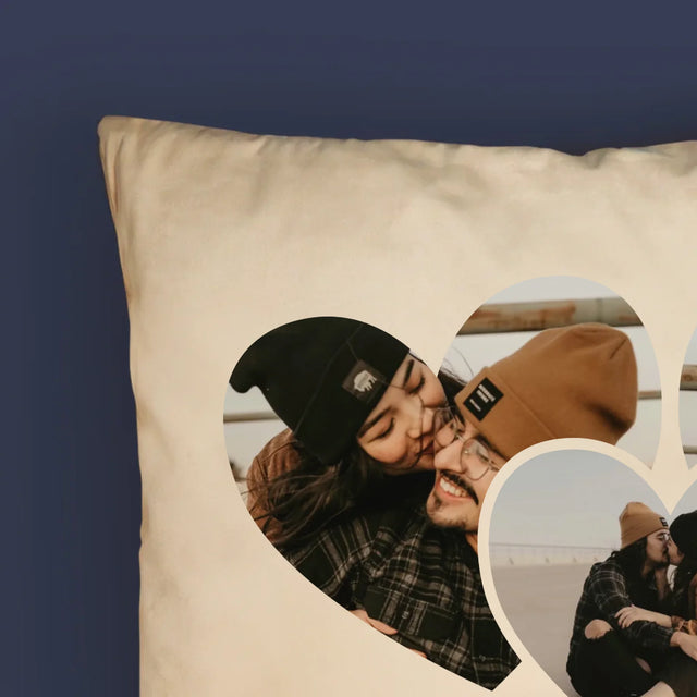 Fotokoláž: Spotify Srdce - Polštář