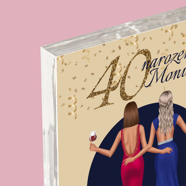 Designér Postav: 40. Narozeniny - Akrylový Blok