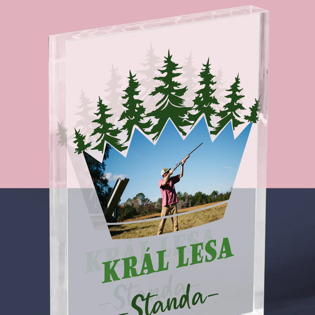 Tvar Z Fotek: Král Lesa - Akrylový Blok