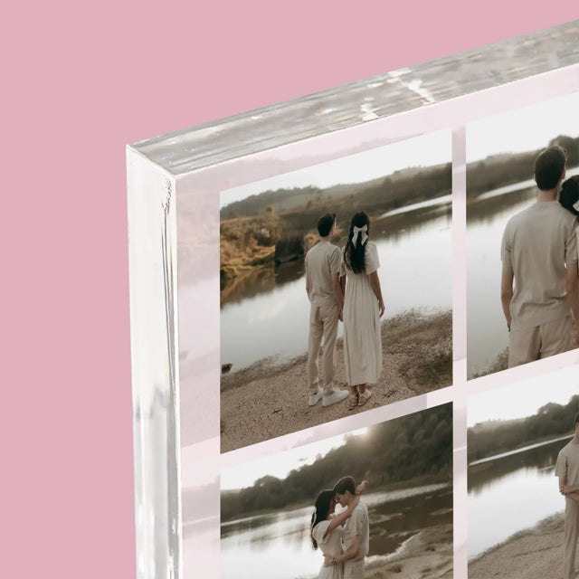 Fotokoláž: Spotify 4 Fotky - Akrylový Blok