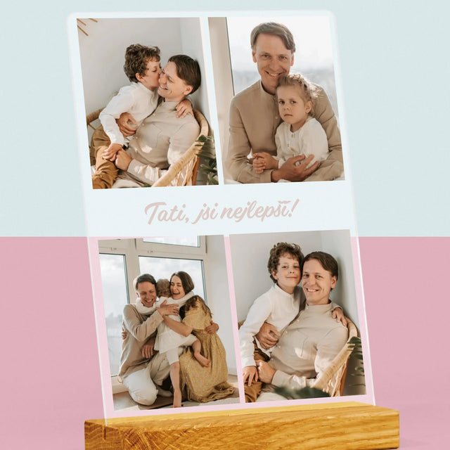 Fotokoláž: Fotky Pro Tatínka - Tisk Na Akrylovém Skle