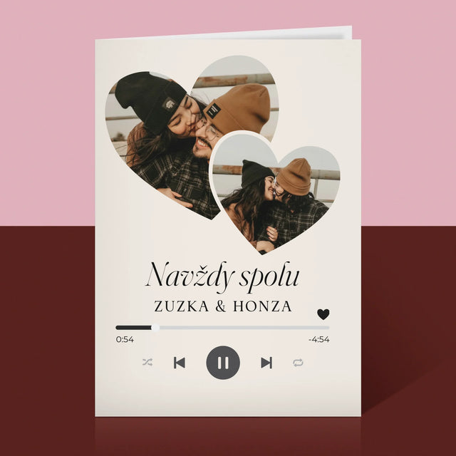 Fotokoláž: Spotify Srdce - Přání