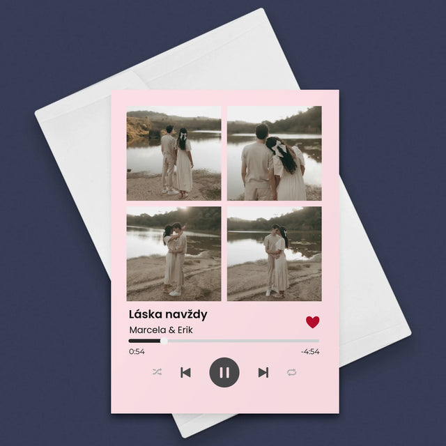 Fotokoláž: Spotify 4 Fotky - Přání