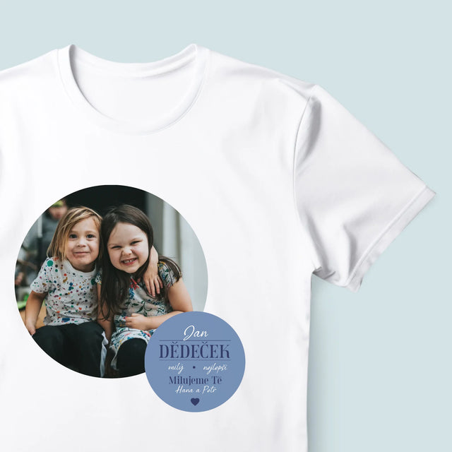 Fotokoláž: Milý Dědečku - Pánské Tričko