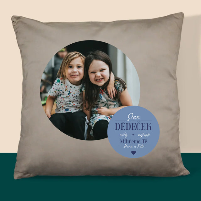 Fotokoláž: Milý Dědečku - Polštář
