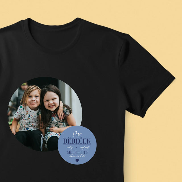 Fotokoláž: Milý Dědečku - Pánské Tričko