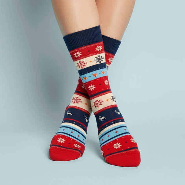 Designér Postav: Pár Srdce - Zimní Ponožky V Hrnku