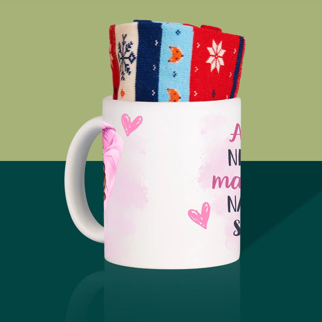 Designér Postav: Nejlepší Maminka Na Světě - Zimní Ponožky V Hrnku