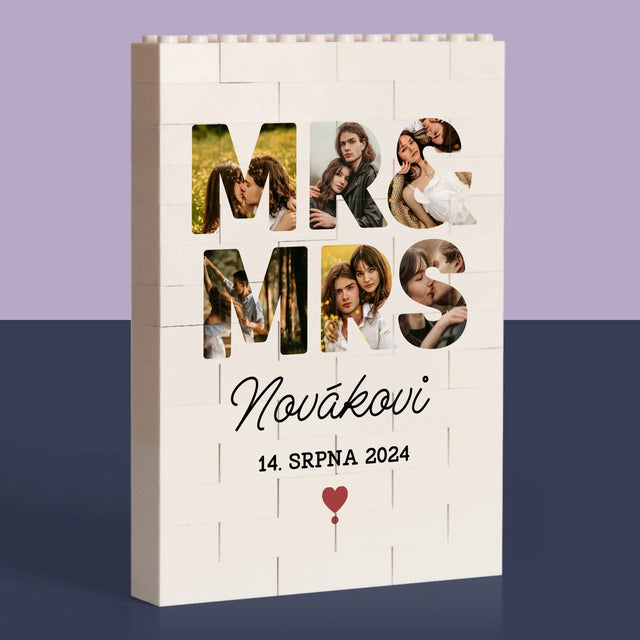 Slovo Z Fotek: Mr&Mrs - Kostky Lego 