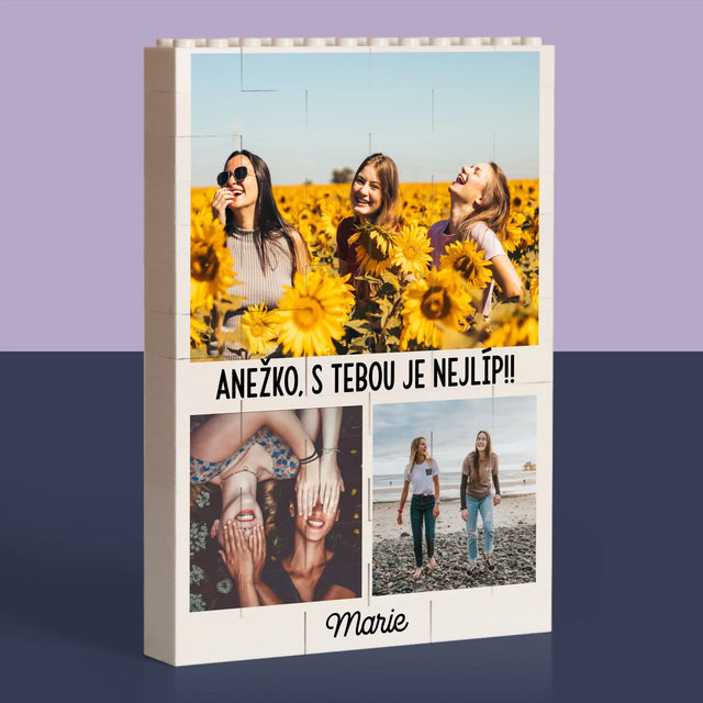 Fotokoláž: Nejlepší Kamarádky - Kostky Lego 