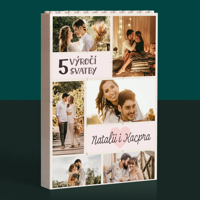 Fotokoláž: 5. Výročí - Kostky Lego 