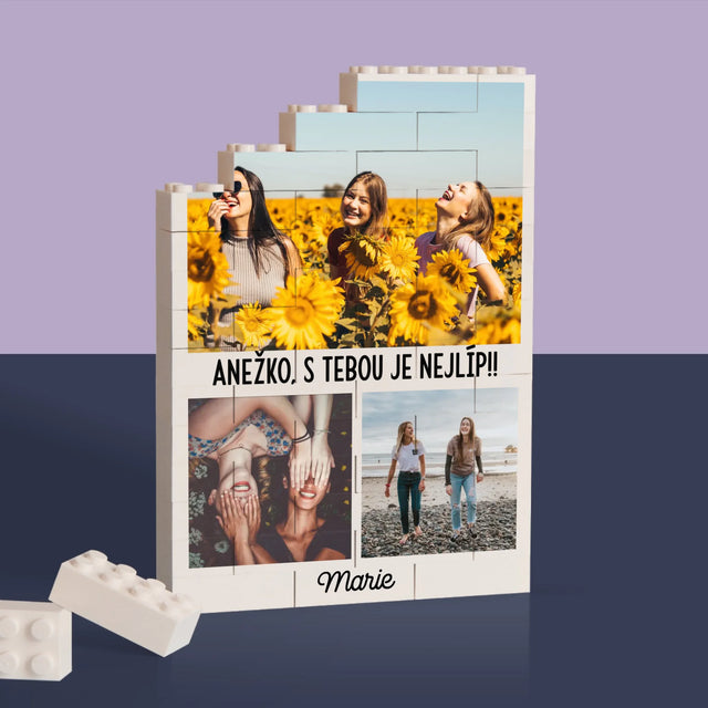Fotokoláž: Nejlepší Kamarádky - Kostky Lego 