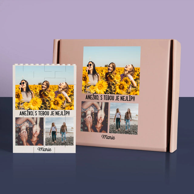 Fotokoláž: Nejlepší Kamarádky - Kostky Lego 