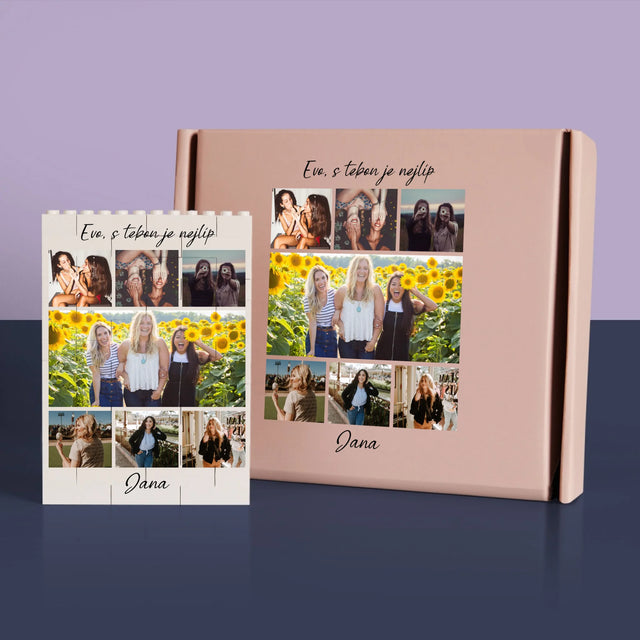 Fotokoláž: Nejlepší Kamarádka - Kostky Lego 