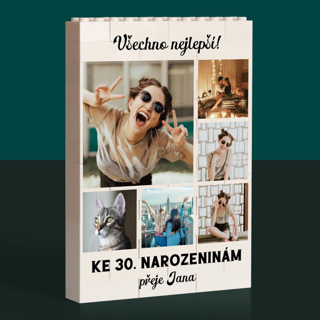 Fotokoláž: Narozeniny - Kostky Lego 